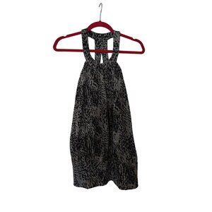 Volume One Animal Print Halter Top Junior Size S Polyester & Spandex